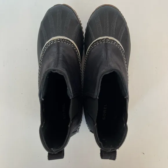 EUC Sorel Out &amp; About Chelsea Women’s Waterproof Snow Boots, Size 7.5