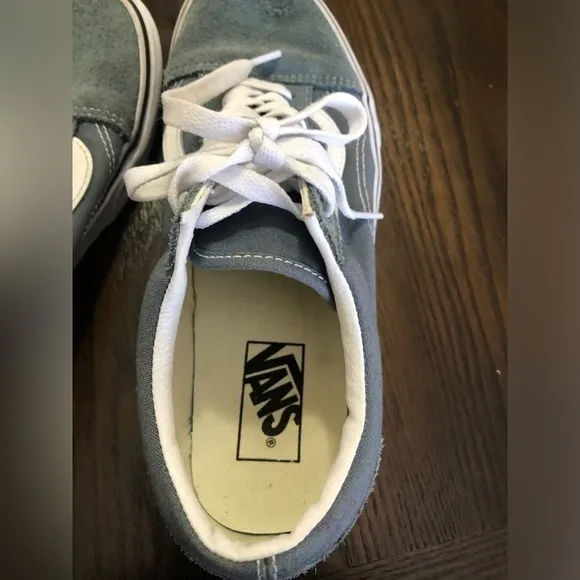 EUC💫VANS Sz 8 Bluish Gray suede‎ all season wear comfy sporty casual fun travel