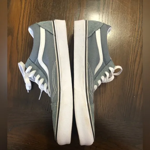 EUC💫VANS Sz 8 Bluish Gray suede‎ all season wear comfy sporty casual fun travel