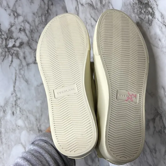 Everlane Forever sneakers lace up canvas comfort sneaker shoes green 7.5