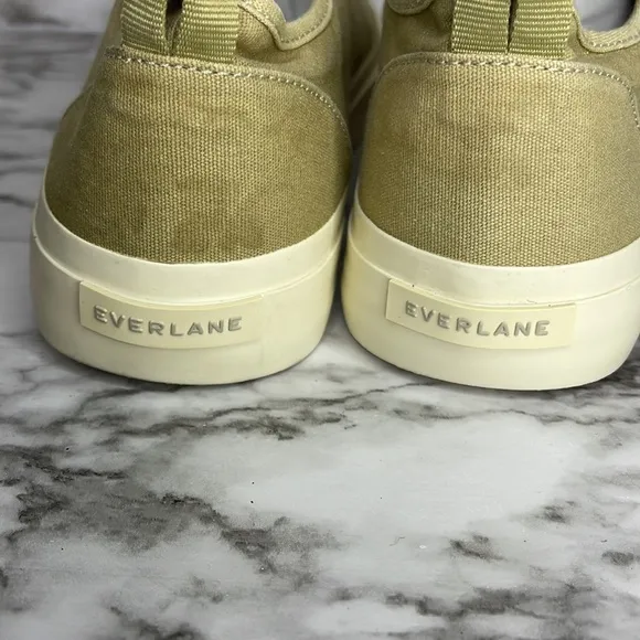 Everlane Forever sneakers lace up canvas comfort sneaker shoes green 7.5