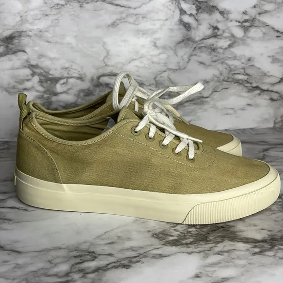 Everlane Forever sneakers lace up canvas comfort sneaker shoes green 7.5