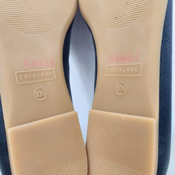 Everlane The Day Glove Italian Leather Slip-On Balletcore Flats Black 10.5