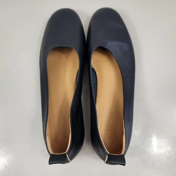 Everlane The Day Glove Italian Leather Slip-On Balletcore Flats Black 10.5