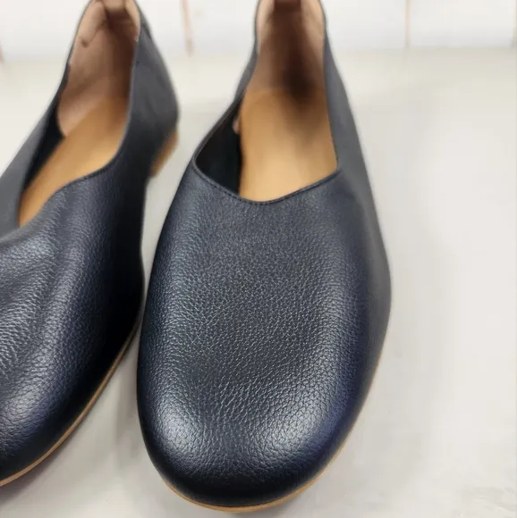 Everlane The Day Glove Italian Leather Slip-On Balletcore Flats Black 10.5