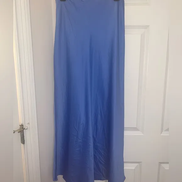 Express Satin High Waisted Maxi Skirt