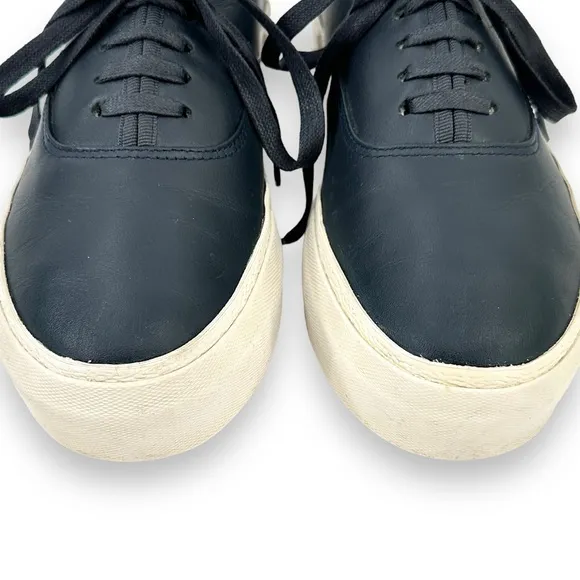 Eytys &quot;Mother&quot; Navy Blue Platform Nobuck Leather Chunky Sneakers sz 39