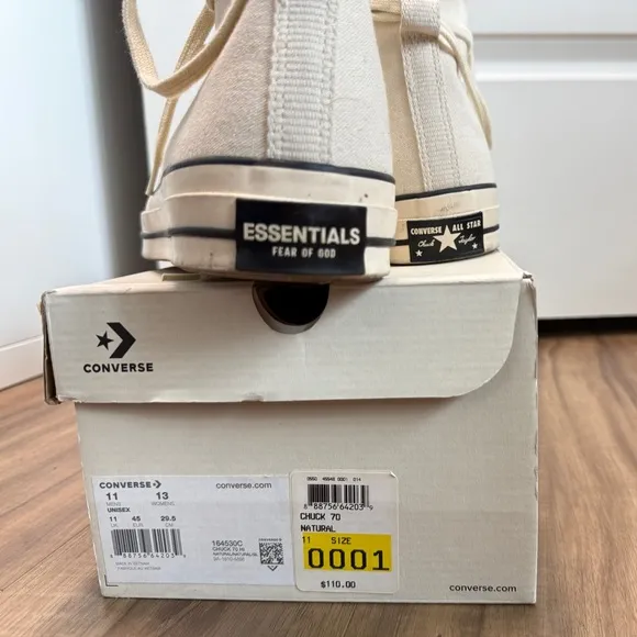 Fear of God Converse Chuck 70  High-Top Sneakers sz 11 size 11