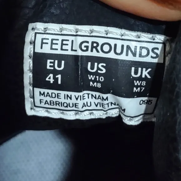 Feelgrounds Discontinued Patrol Lite All Black EU 41 Size 10 Barefoot Shoes