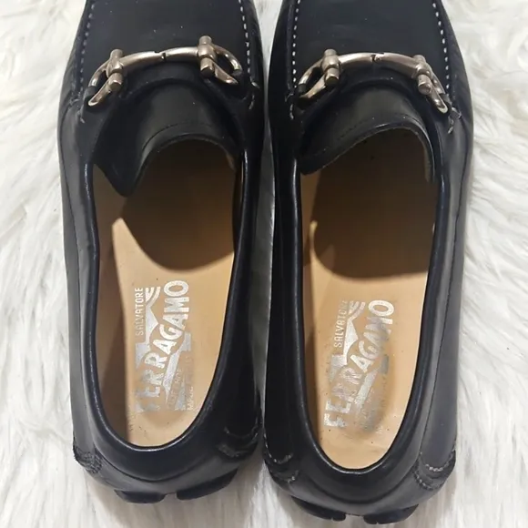 FERRAGAMO Parigi Driver Loafers Size 9