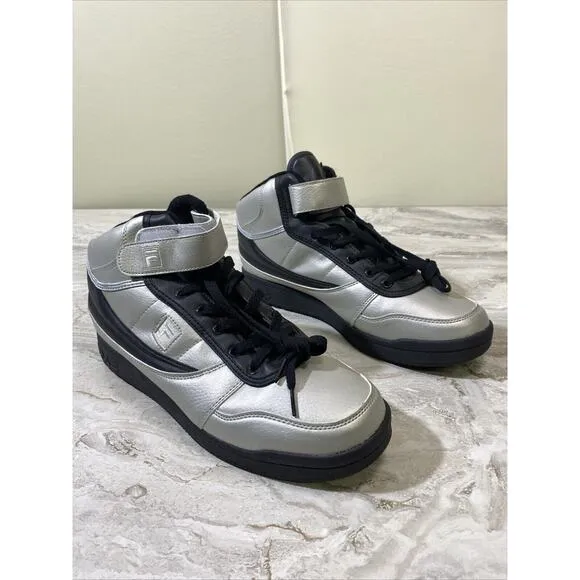 Fila A-High 1CM00492-052 Mens Grey And Black Synthetic Lifestyle Sneakers