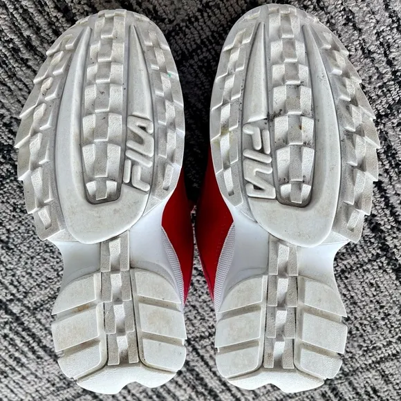 Fila Disruptor II Sneakers Red Y2K