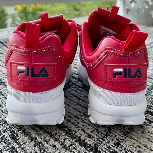 Fila Disruptor II Sneakers Red Y2K