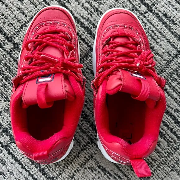 Fila Disruptor II Sneakers Red Y2K