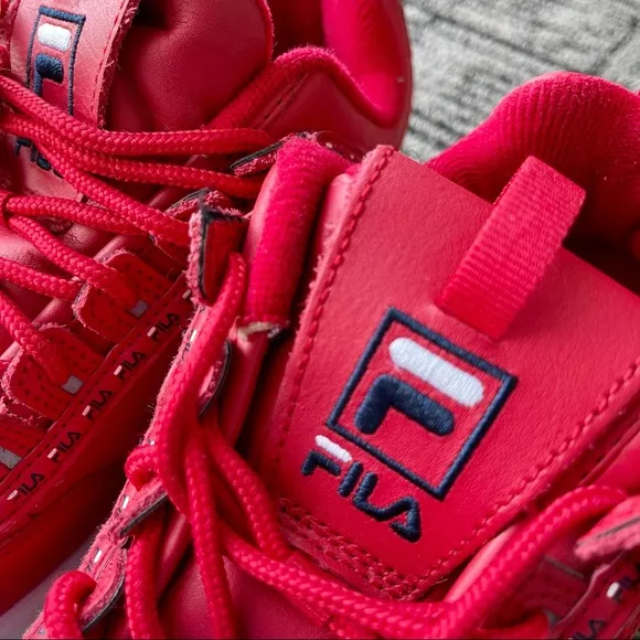 Fila Disruptor II Sneakers Red Y2K