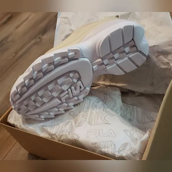 Fila Effervescent Pearl Disruptor Zero Sneakers Size 8 NIB