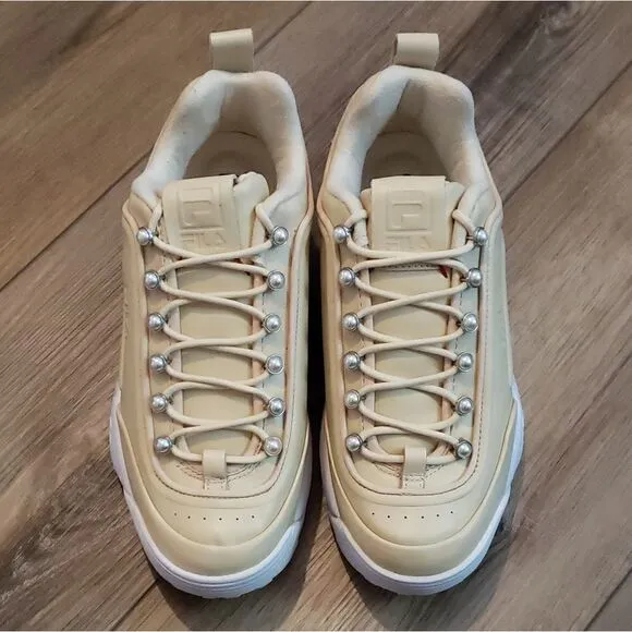 Fila Effervescent Pearl Disruptor Zero Sneakers Size 8 NIB