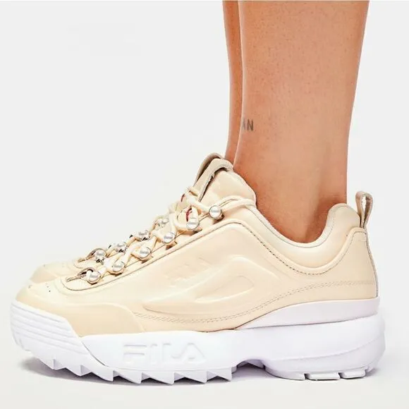 Fila Effervescent Pearl Disruptor Zero Sneakers Size 8 NIB