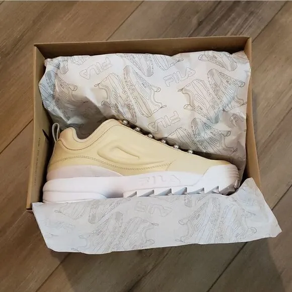 Fila Effervescent Pearl Disruptor Zero Sneakers Size 8 NIB