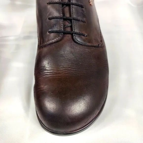 Finn Comfort Men’s Espresso Leather Lace Up Sneaker Comfort Shoes Size 12W