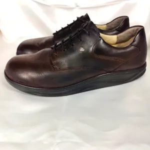 Finn Comfort Men’s Espresso Leather Lace Up Sneaker Comfort Shoes Size 12W