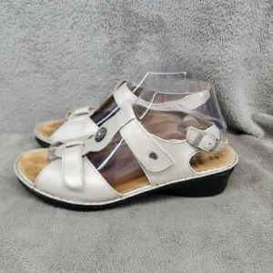 Finn Comfort Shoes Womens UK 6.5 US 9 Adana White Leather Sandals *Read*