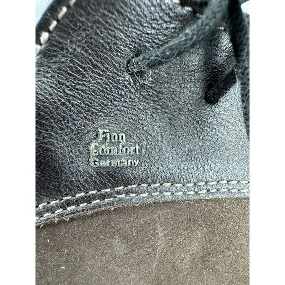 Finn Comfort Walking Shoes Oxfords Brown Leather Suede Lace Up Unisex 41 Men 8.5