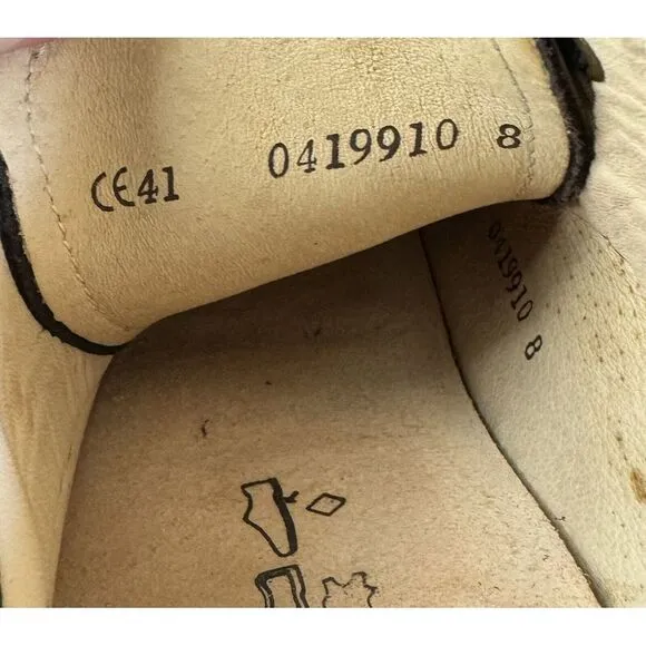 Finn Comfort Walking Shoes Oxfords Brown Leather Suede Lace Up Unisex 41 Men 8.5