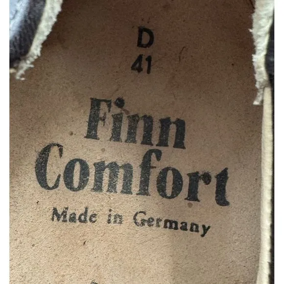 Finn Comfort Walking Shoes Oxfords Brown Leather Suede Lace Up Unisex 41 Men 8.5