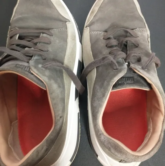 FitFlop Women Low Top Chunky Fashion Sneakers Freya Suede Leather, size 7