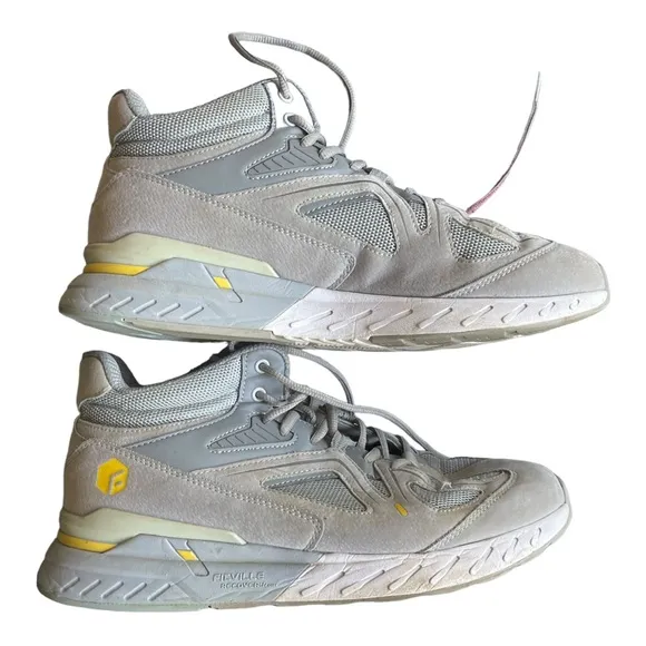 FitVille Grey Extra Wide width High-top Basketball Sneakers W Ankle Support‎
