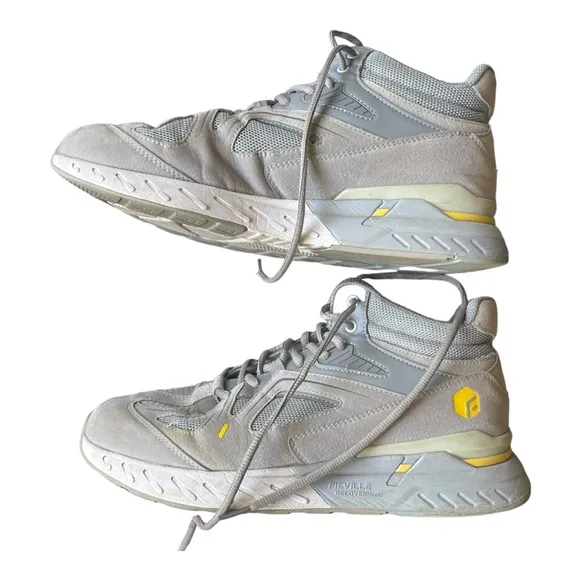 FitVille Grey Extra Wide width High-top Basketball Sneakers W Ankle Support‎