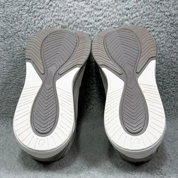 FitVille HeelAero Womens Size 8.5 Wide Walking Shoes Sneaker Slate Gray Arch Fit