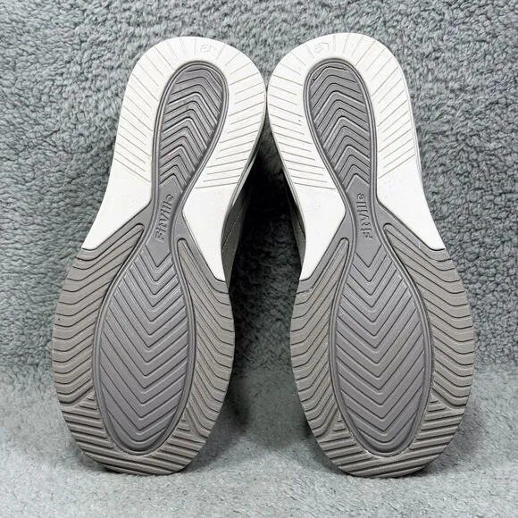 FitVille HeelAero Womens Size 8.5 Wide Walking Shoes Sneaker Slate Gray Arch Fit