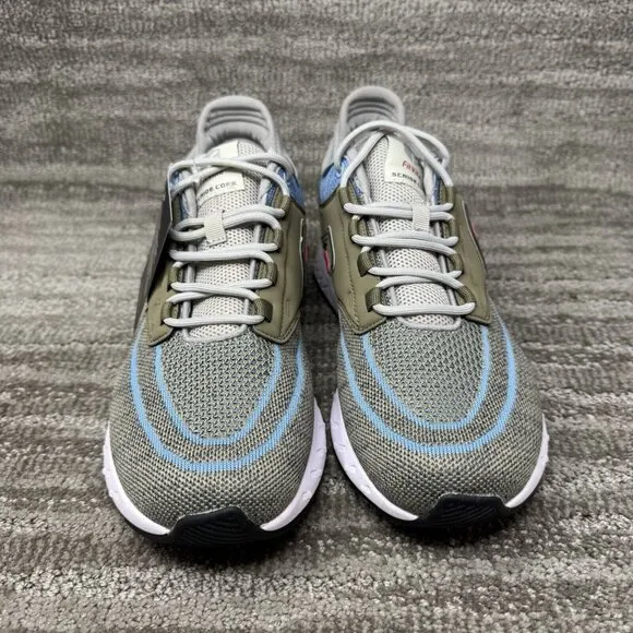 FitVille Marca Mens Walking Comfort Sneakers Size 9.5 EW Gray Blue Suede New
