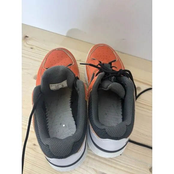 Fitville Marca Orange Lace Up Low Top Tennis ‎ Shoes Size Men's 6.5 Women's 8 Z5
