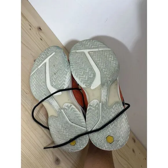 Fitville Marca Orange Lace Up Low Top Tennis ‎ Shoes Size Men's 6.5 Women's 8 Z5