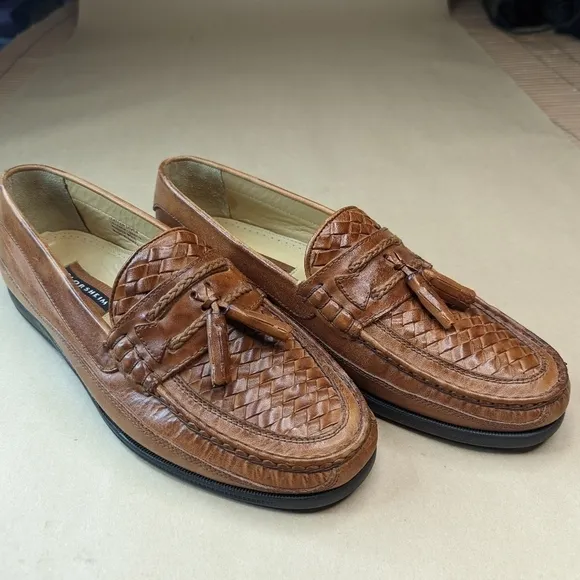 Florsheim &quot;Amazonas&quot; Comfort Plus Tasseled Men’s Woven walnut brown Loafers Shoe