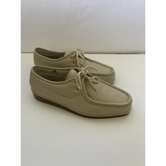 Florsheim Mens Bone Off White Lace Oxford Shoes, size 8.5M‎