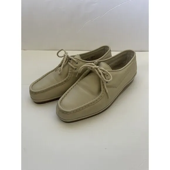 Florsheim Mens Bone Off White Lace Oxford Shoes, size 8.5M‎