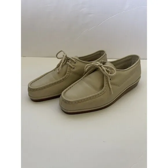 Florsheim Mens Bone Off White Lace Oxford Shoes, size 8.5M‎