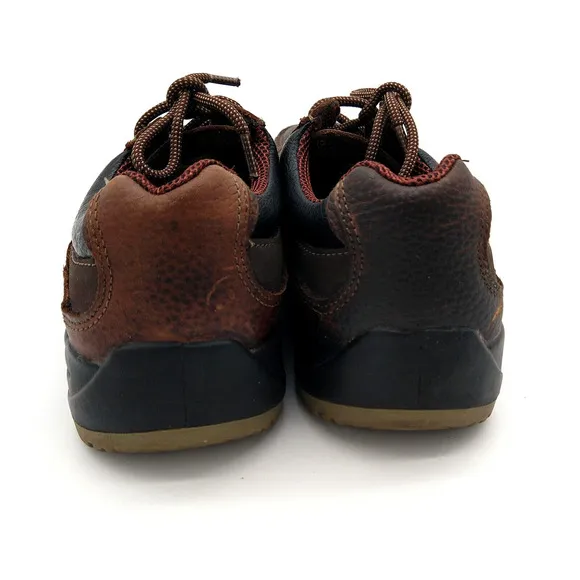 Florsheim Mens Leather Steel Toe Work Shoes Size 7.5 EEE Lace Up Brown