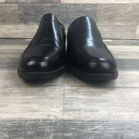 Florsheim Midtown Moc Men's Black Sz 7 D Slip On Comfort Leather Shoes 12137-001