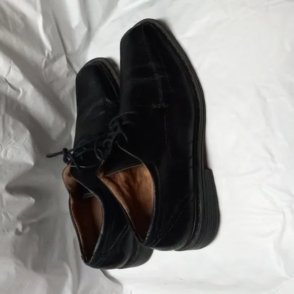 Florsheim Shoes Mens 11 Casual Oxfords Black Leather Derby Comfort