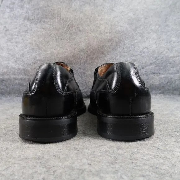 Florsheim Shoes Mens 8.5 Loafer Slip On Classic Black Leather Square Toe Comfort