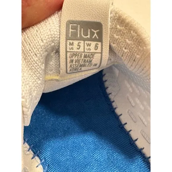 Flux Footwear Adapt Trainers Barefoot Shoes Men's 5 Women's 6 White Knit