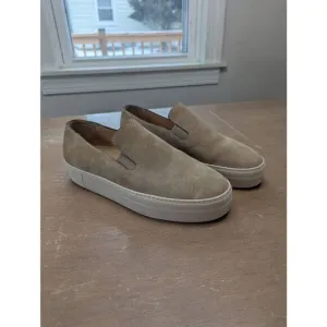 Frame Le Ren Suede Slip-On Sneakers women's size 39.5 tan