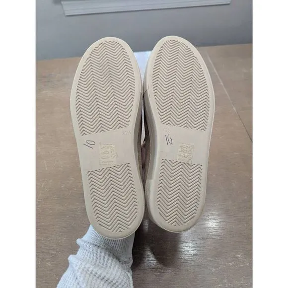 Frame Le Ren Suede Slip-On Sneakers women's size 39.5 tan