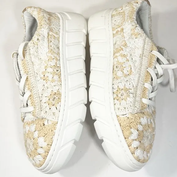 Free People Catch Me if You Can Sneaker in Blush Combo Lugged Sole Size 37