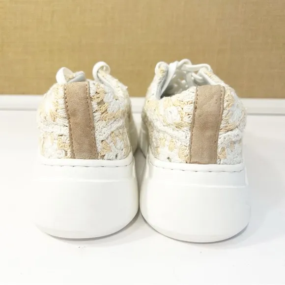 Free People Catch Me if You Can Sneaker in Blush Combo Lugged Sole Size 37
